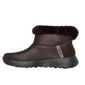 Botki damskie - Skechers Damskie botki ON-The-GO Joy Cozy Dream Botki, czekoladowe, 4,5 UK, Czekolada, 37.5 EU - miniaturka - grafika 1