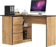 Biurka - Elior Biurko narożne z szufladami dąb craft - Heron 3X - miniaturka - grafika 1