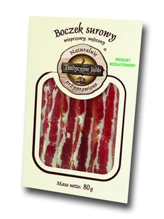 Boczek surowy wędzony 80g - Kiełbasa i wędliny - miniaturka - grafika 1