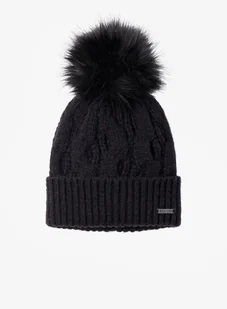 Czapka zimowa damska Columbia Boundless Days Cable Knit Pom Beanie - black - Czapki damskie - miniaturka - grafika 1
