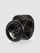 Paski - Czarny pasek z okrągłą klamrą - miniaturka - grafika 1