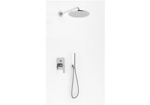 Kohlman Experience Zestaw prysznicowy podtynkowy z deszczownicą 20 cm chrom QW210ER20 - Zestawy prysznicowe - miniaturka - grafika 1