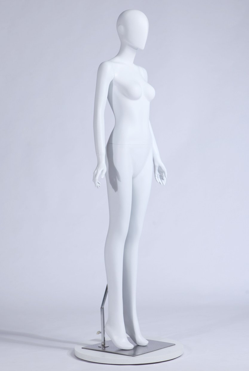 0703 Kobieta Kobieta Manekin Abstrakcyjna głowa Mężczyzna Kobieta piękna abstrakcyjna biała matowa lakierowana