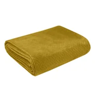 Narzuty - Narzuta 200 x 220 Pikowana Velvet Luiz5 Musztar - miniaturka - grafika 1