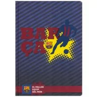 Zeszyty szkolne - Brulion A5 FC Barcelona kratka 96 kartek - miniaturka - grafika 1