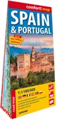 Mapy i plansze edukacyjne - Hiszpania i Portugalia. Laminowana mapa samochodowa 1:1 100 000 - miniaturka - grafika 1