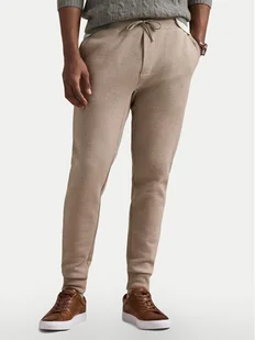 Polo Ralph Lauren Spodnie dresowe 710881518046 Beżowy Regular Fit - Spodnie sportowe męskie - miniaturka - grafika 1