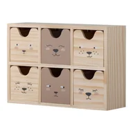 Pojemniki na zabawki - Drewniany dziecięcy pojemnik na zabawki w naturalnym kolorze 27x8x18 cm Calle – Bloomingville Mini - miniaturka - grafika 1