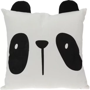 Poduszka Safari Tour Panda czarno-biały, 40 x 40 cm - Kołdry i poduszki dla dzieci - miniaturka - grafika 1