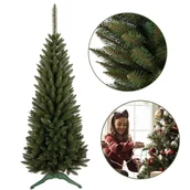 Choinki - Sztuczna choinka Świerk klasyczny slim PVC 120cm - miniaturka - grafika 1