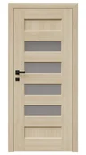 Drzwi wewnętrzne - Dre Drzwi Wewnętrzne Z Szybą Elsa A7 Okleina Dąb Piaskowy - miniaturka - grafika 1