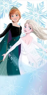 RĘCZNIK bawełniany FROZEN 70x140 cm Kraina lodu - Okrycia kąpielowe dla dzieci - miniaturka - grafika 1