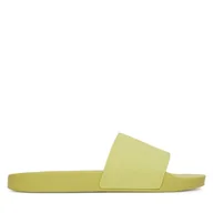 Klapki i japonki damskie - Klapki Calvin Klein Jeans Slide Monogram Tpu YW0YW01715 Żółty - miniaturka - grafika 1