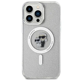 Karl Lagerfeld KLHMP15LHGKCNOT iPhone 15 Pro 6.1" transparent hardcase Karl&Choupette Glitter MagSafe - Etui i futerały do telefonów - miniaturka - grafika 9