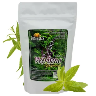 Werbena cytrynowa liść 50g – susz ziołowy, na relaks i trawienie - Herbata - miniaturka - grafika 1