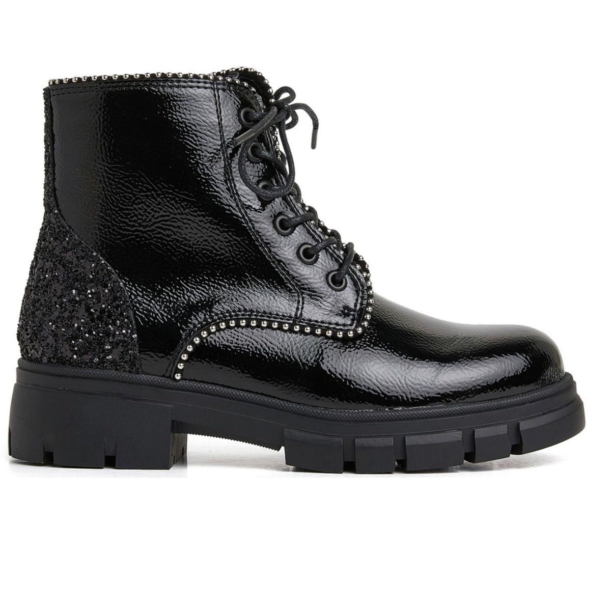 Buty dziewczęce Pepe Jeans Lilli czarne botki imitacja skóry-36