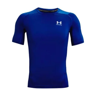 Koszulka męska Under Armour  HG Armour Comp SS-BLU XL - Koszulki męskie - miniaturka - grafika 1