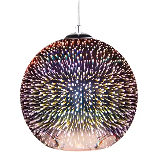 Beliani Lampa wisząca ze szkła miedziana SESSERA - Lampy sufitowe - miniaturka - grafika 1