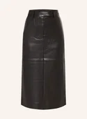 Spódnice - Calvin Klein Spódnica Z Imitacji Skóry schwarz - miniaturka - grafika 1