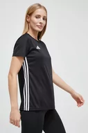 Koszulki sportowe damskie - adidas Performance t-shirt treningowy Tabela 23 kolor czarny - miniaturka - grafika 1