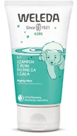 Kosmetyki kąpielowe dla dzieci - Weleda KIDS Szampon i żel pod prysznic 2w1 MIĘTA 217 7858 - miniaturka - grafika 1
