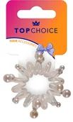 Ozdoby do włosów - TOP CHOICE Gumka do włosów - biała (20148) - miniaturka - grafika 1