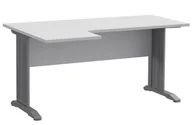 Biurka - Elior Białe lewostronne biurko narożne L7-E41 - miniaturka - grafika 1