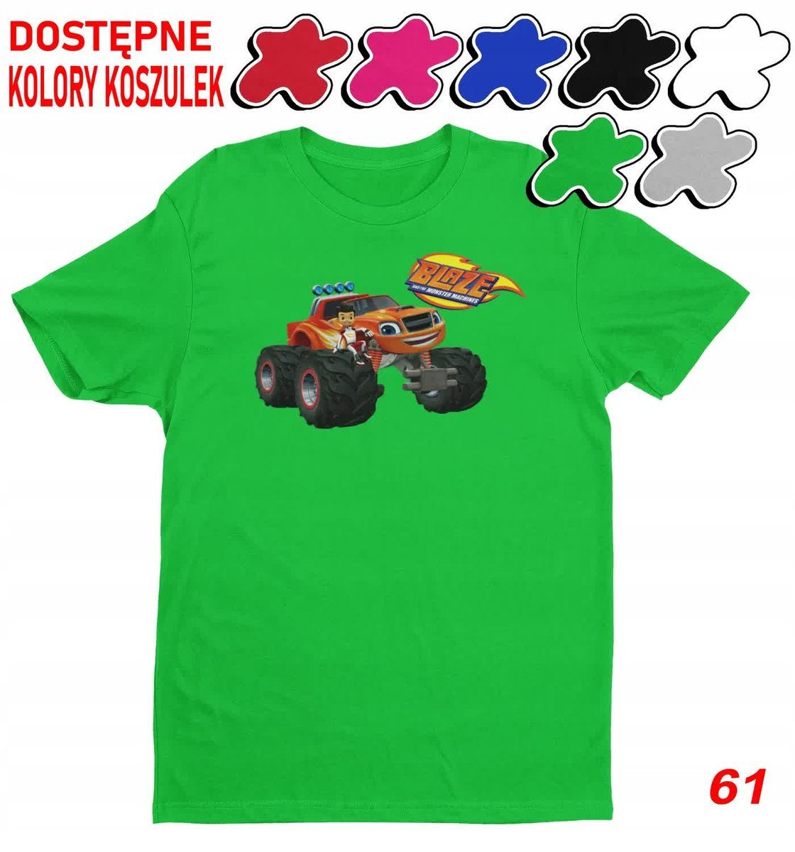 Dziecięca Koszulka Z Nadrukiem Duży Wybór Blaze Maszyny -L 146-152