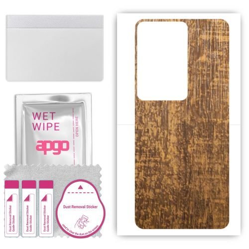 folia naklejka skórka strukturalna na TYŁ do Vivo V40 SE 5G - Drewno Dąb Stary - apgo SKINS