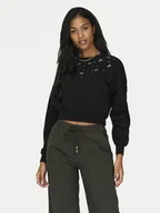 Bluzy damskie - ONLY Bluza Suzi 15331166 Czarny Regular Fit - miniaturka - grafika 1