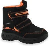 Buty dla chłopców - Dziecięce buty zimowe śniegowce z membraną Befado 615X/Y006 Czarne - miniaturka - grafika 1