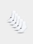 Skarpetki damskie - 4F Skarpetki długie (5-pack) damskie - białe 35-38 - miniaturka - grafika 1