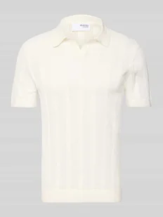 Koszulka polo z imitacji dzianiny model ‘WELLS’ - Koszulki męskie - miniaturka - grafika 1