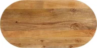 Pozostałe meble ogrodowe - vidaXL Blat stołu, 140x50x3,8 cm, owalny, lite drewno mango - miniaturka - grafika 1