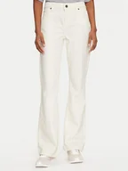 Spodnie damskie - Guess Jeans Jeansy W5GA1S D5M62 Biały Bootcut Fit - miniaturka - grafika 1