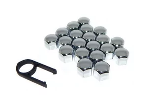 Nakładki zatyczki kapsle chrom na śruby - 17 - Akcesoria motoryzacyjne - miniaturka - grafika 1