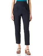 Spodnie damskie - Naf Naf Klasyczne spodnie damskie, niebieski morski, 44 PL - miniaturka - grafika 1