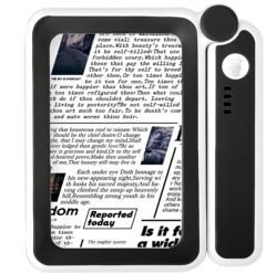 LUPA SZKŁO POWIĘKSZAJĄCE 4x AKUMULATOROWA Z PODŚWIETLENIEM LED DO CZYTANIA