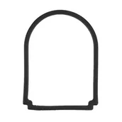 Akcesoria do skatingu - OEM Uszczelka przedniej lampki dla Xiaomi MiJia Electric Scooter M365 - miniaturka - grafika 1