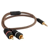 Kable - Kabel Jack 3.5 mm - 2x RCA PROSON Arctic 0.5m - miniaturka - grafika 1
