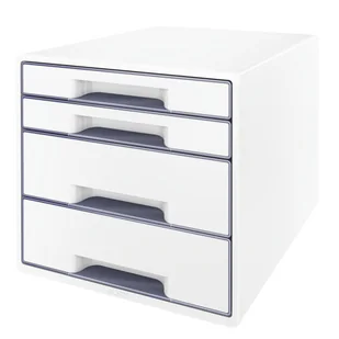 Leitz WOW Cube szafka z szufladami, fioletowy metalik 52132062 - Półki na dokumenty - miniaturka - grafika 2