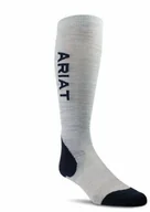 Skarpetki jeździeckie - Ariat Podkolanówki jeździeckie ARIATTEK Performance - heather grey/navy - miniaturka - grafika 1