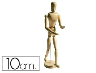 Manekin krawiecki, drewno, męski, 10 cm - Manekiny wystawowe - miniaturka - grafika 1