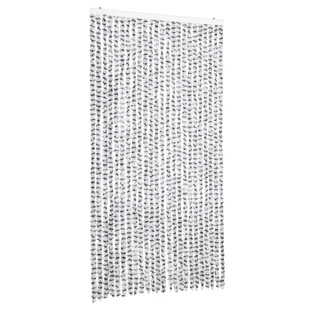 vidaXL Zasłona na muchę jasnoszara i ciemnoszara 100x200 cm szenilowa - Zasłony - miniaturka - grafika 1