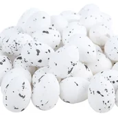 Wielkanoc - Jajka Styropianowe Nakrapiane 2,5Cm Białe 50Szt - miniaturka - grafika 1