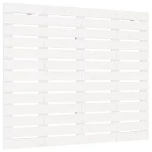 Wezgłowie łóżka, białe, 126x3x91,5 cm, lite drewno sosnowe Lumarko - Inne meble do sypialni - miniaturka - grafika 3