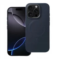 Etui i futerały do telefonów - Futerał SILICONE MAG COVER big hole kompatybilny z MagSafe do IPHONE 16 Pro tytanowy niebieski - miniaturka - grafika 1