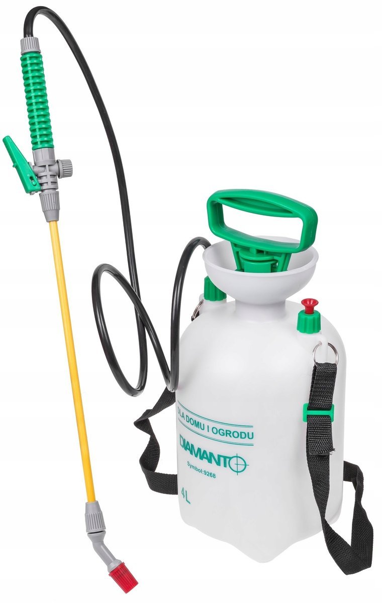 Opryskiwacz Ciśnieniowy 4L Ręczny Spryskiwacz Ogrodowy z długą lancą 42 cm