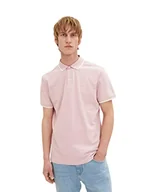 Koszulki męskie - TOM TAILOR Męska koszulka polo, 1035900, 31655, Velvet Rose Tone, L, 31655 – Velvet Rose Two Tone, L - miniaturka - grafika 1