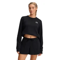 Bluzy damskie - Damska Bluza UNDER ARMOUR UA RIVAL TERRY CREW 1389659-001 – Czarny - miniaturka - grafika 1
